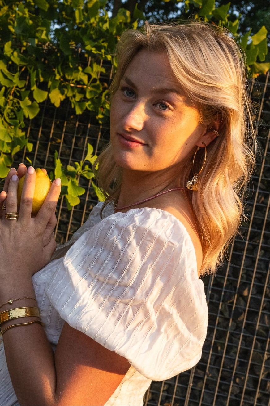 Wild Rose Hoops