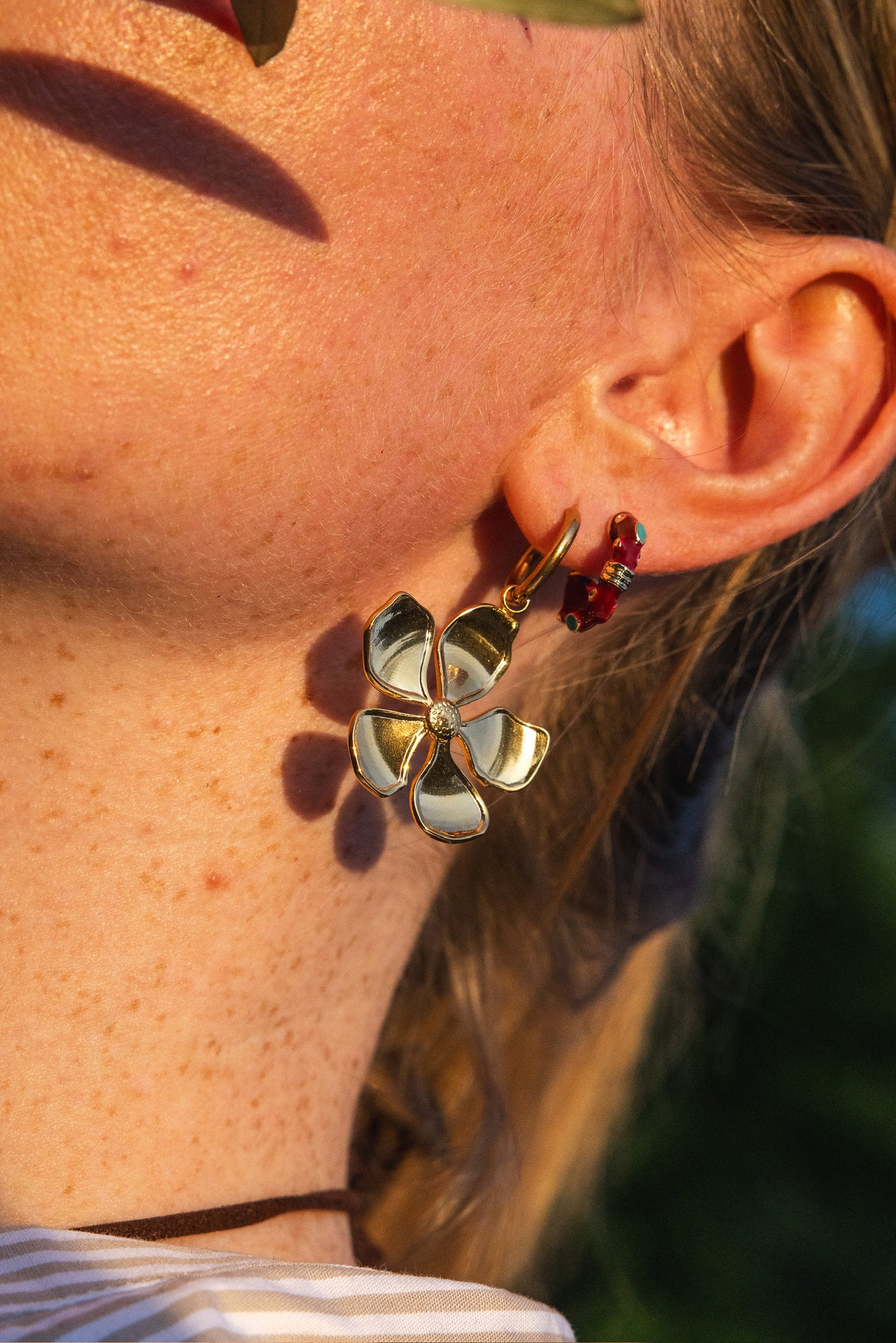 Soft Bloom Hoops