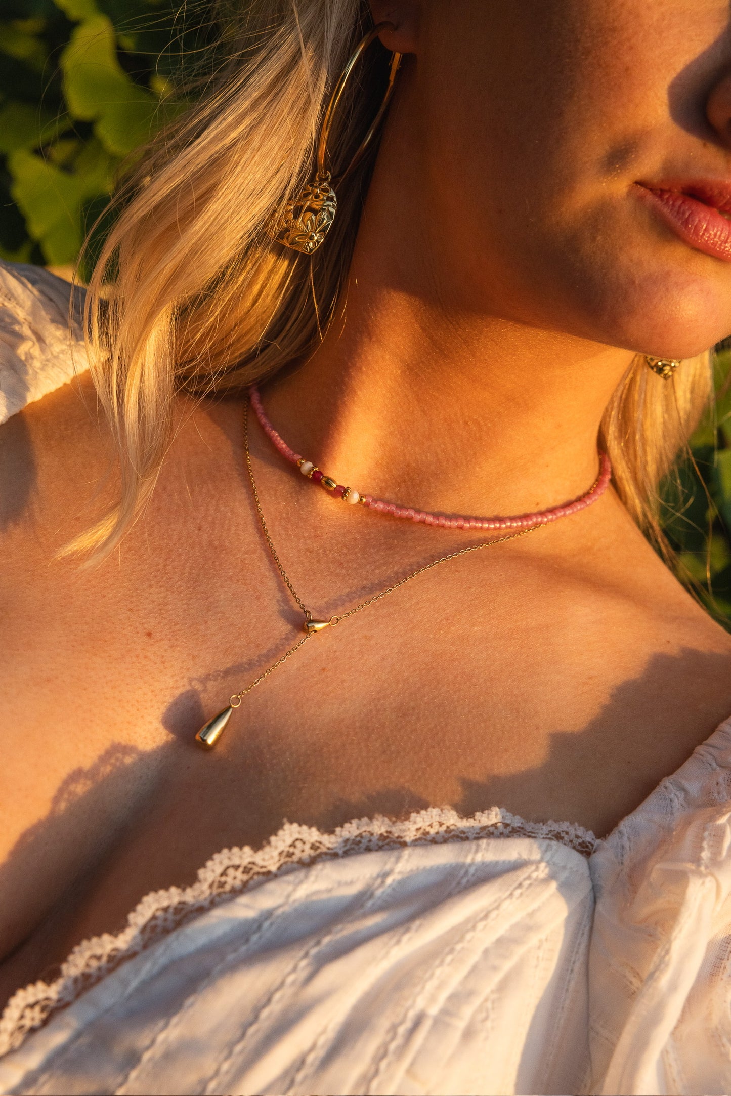 Wild Rose Hoops
