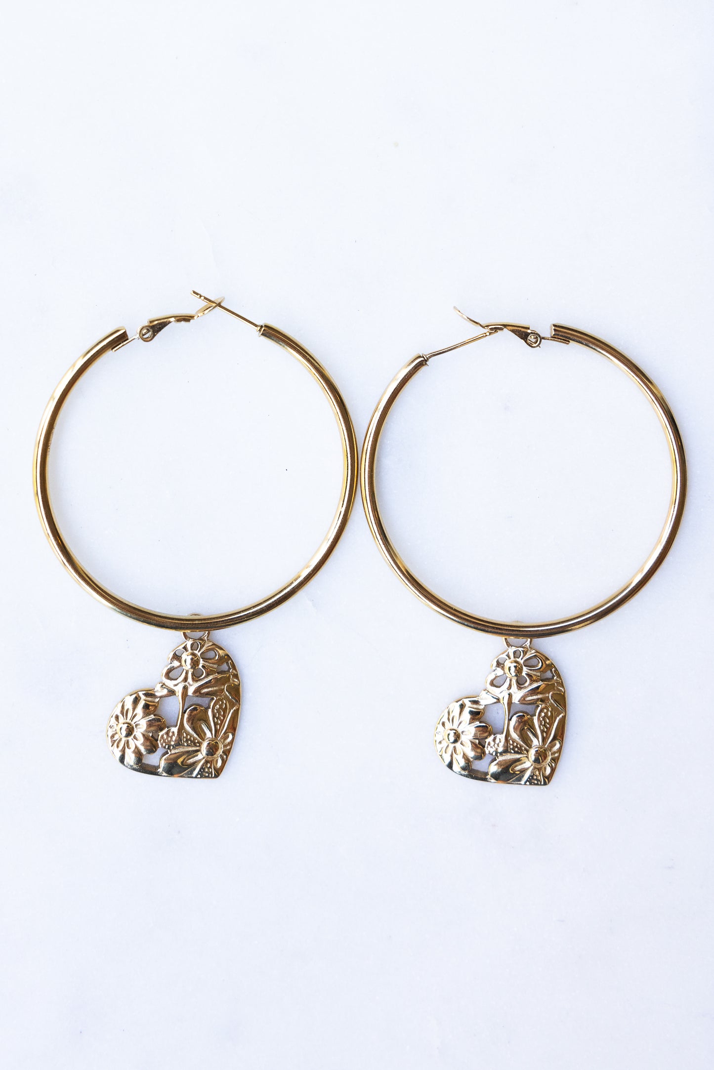 Wild Rose Hoops