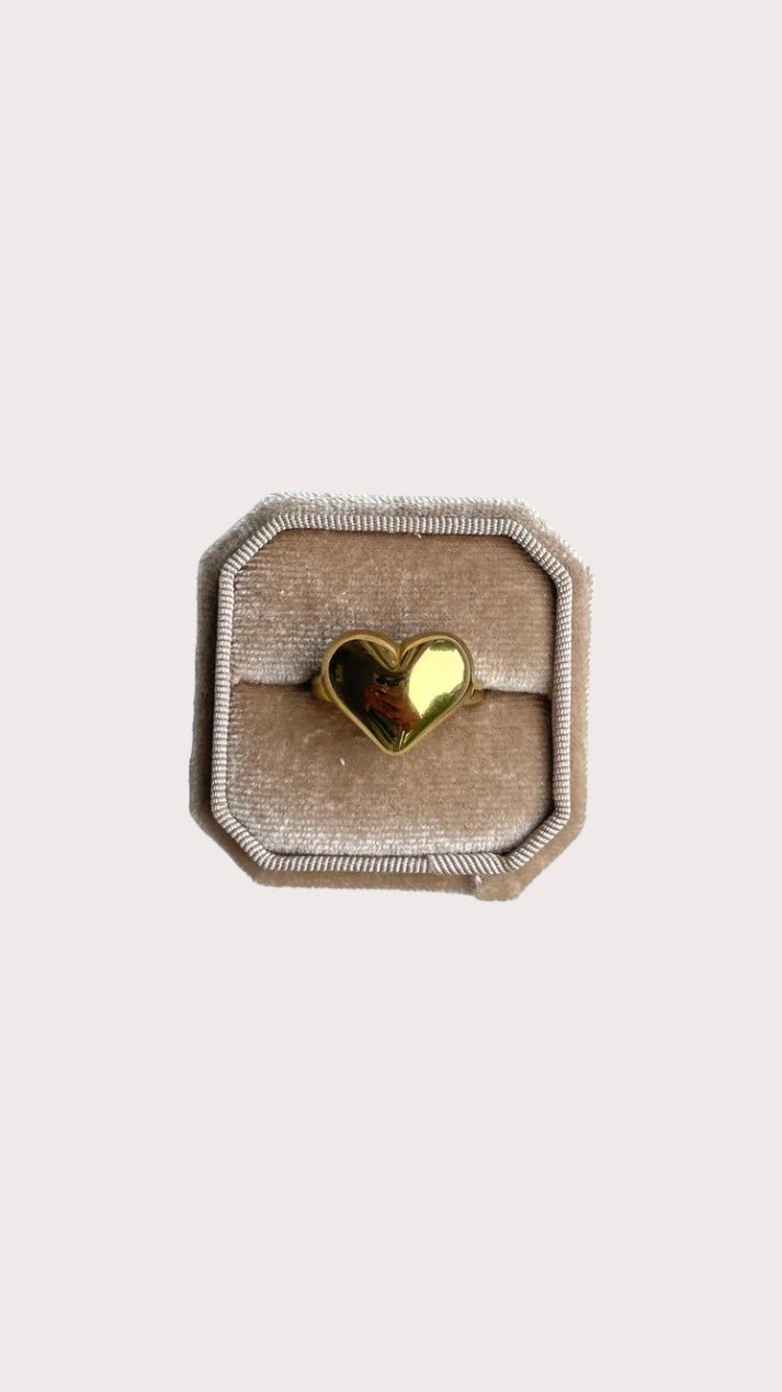 Statement Heart Ring Bold - Atelier Tú