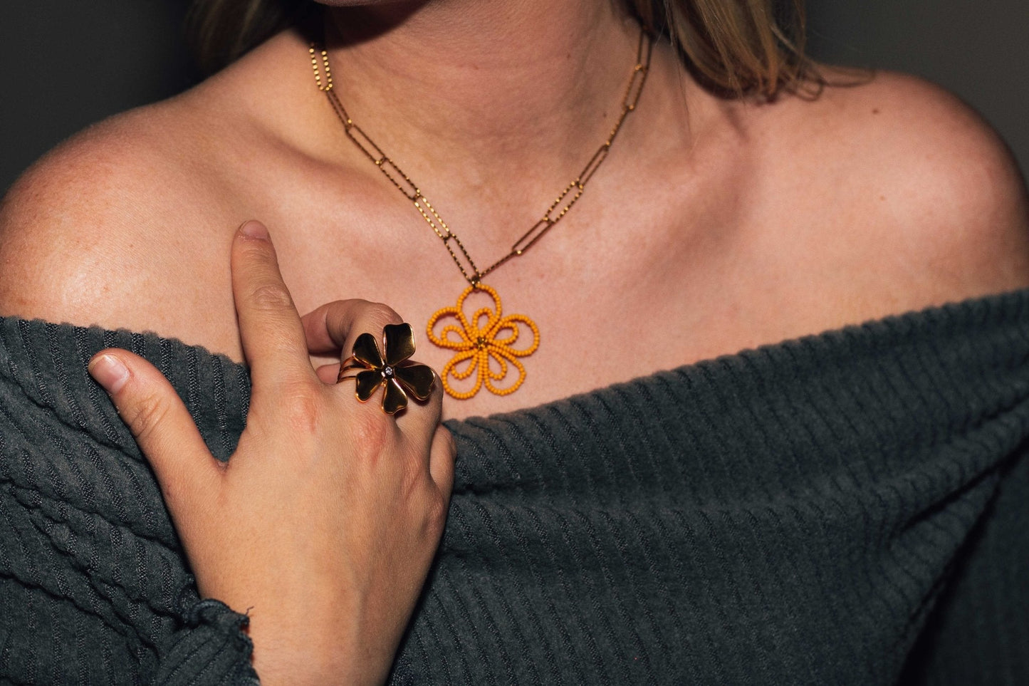 Orange Blossum Necklace - Atelier Tú