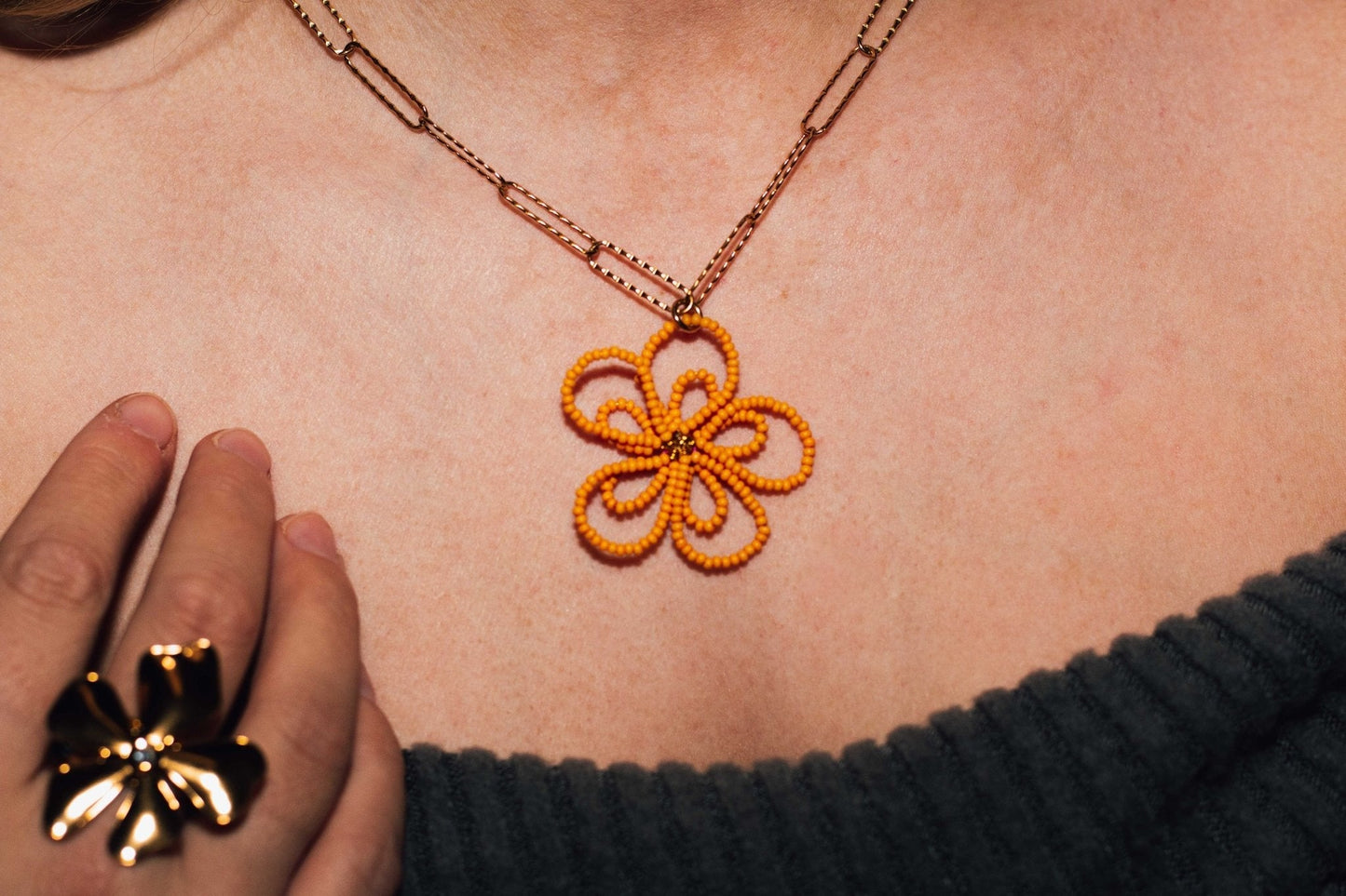 Orange Blossum Necklace - Atelier Tú