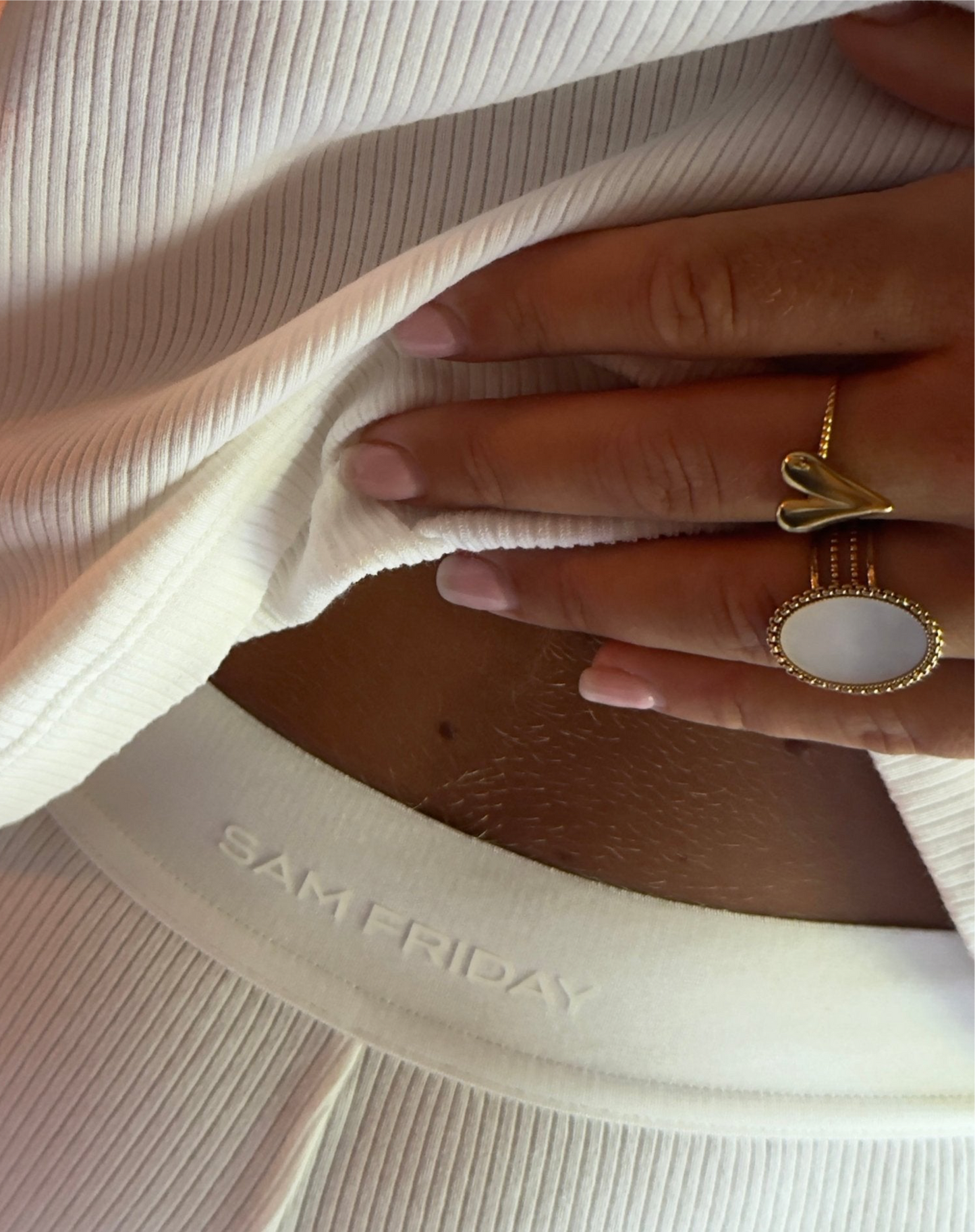 Big Marmer Stone Ring