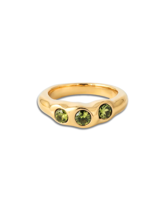 Laurel Green Stone Ring