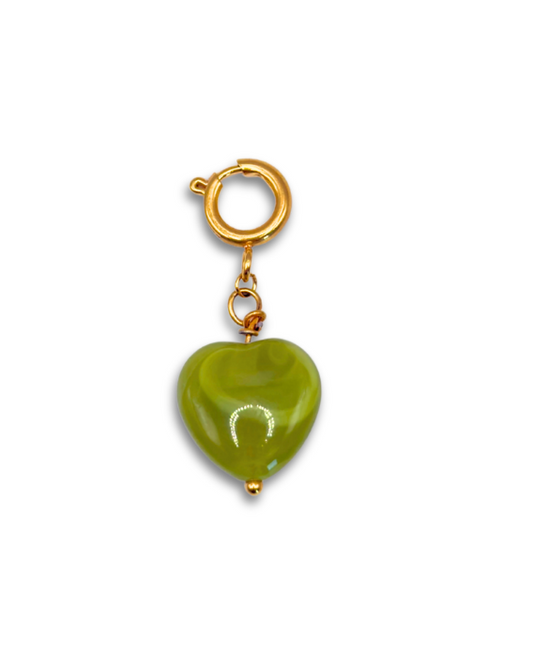 Olive Heart Pendant