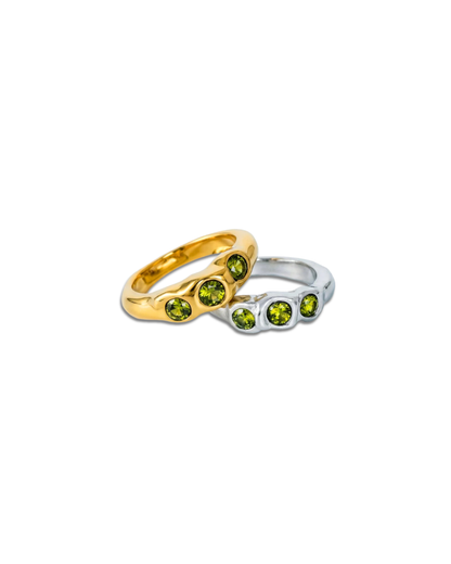 Laurel Green Stone Ring