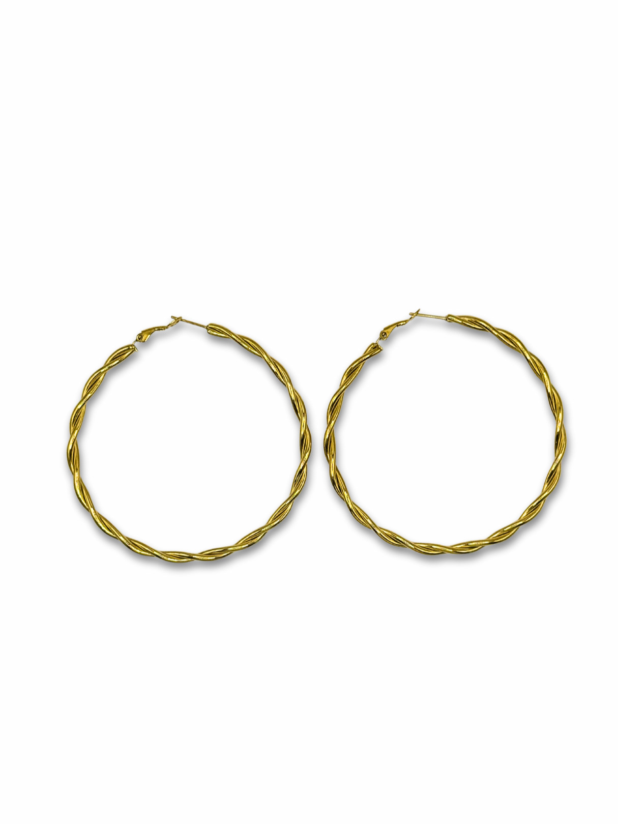 Twisted Bold Hoops