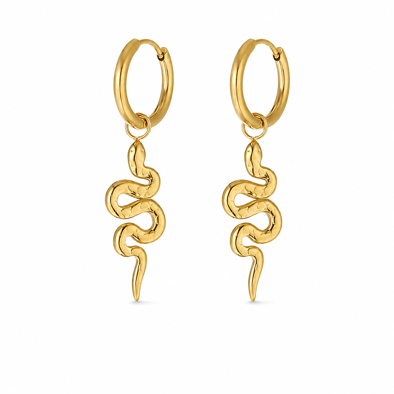 Cleo Snake Hoops