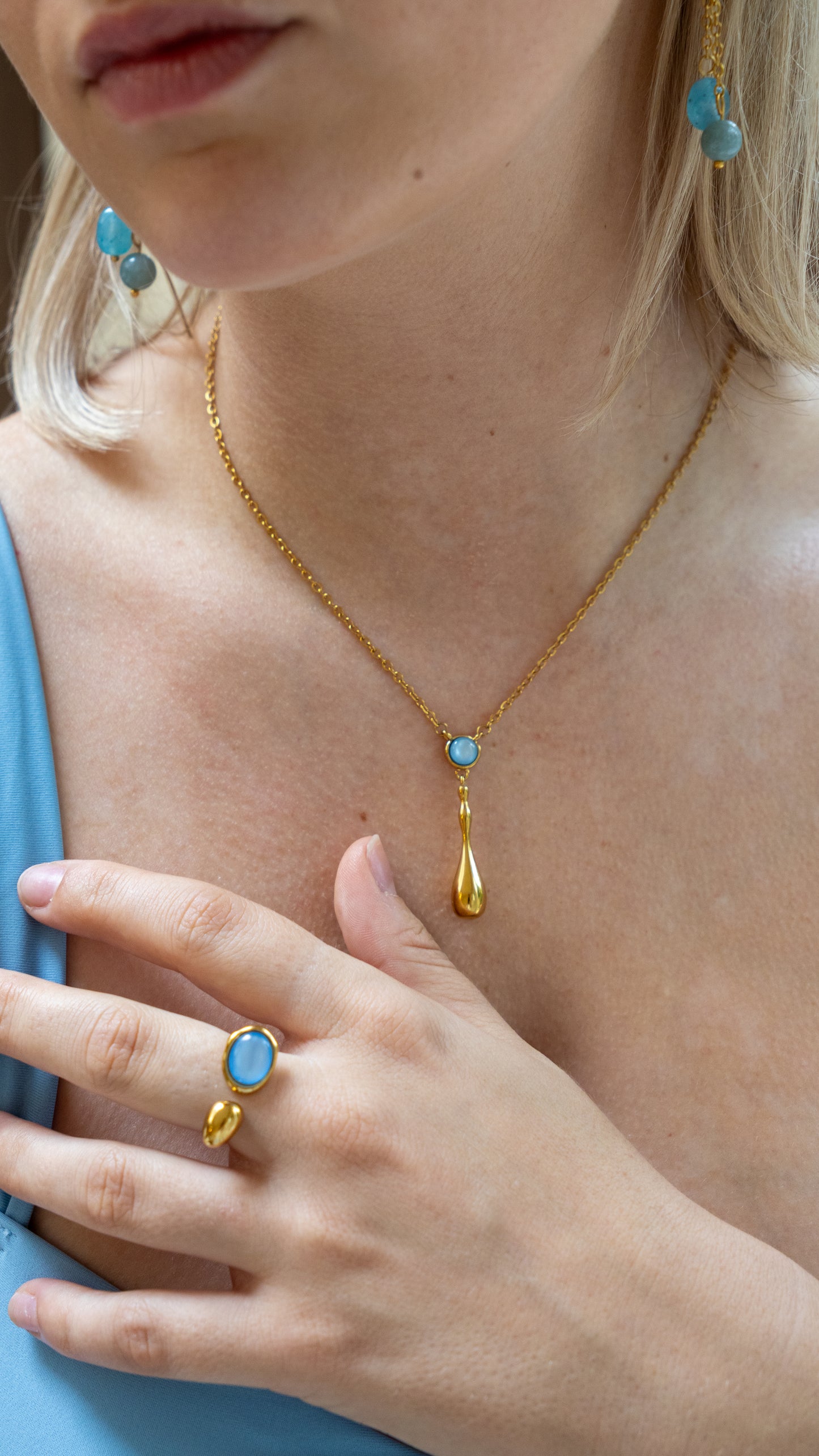 Navy Necklace