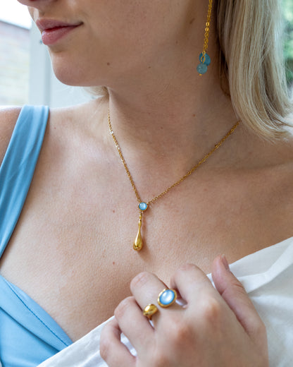 Navy Necklace