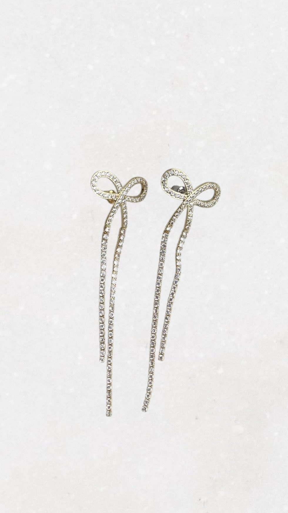 Sparkling Bow Earrings