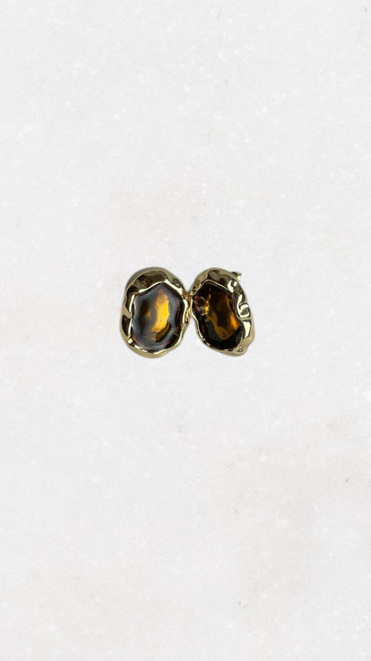 Vintage Brown Studs