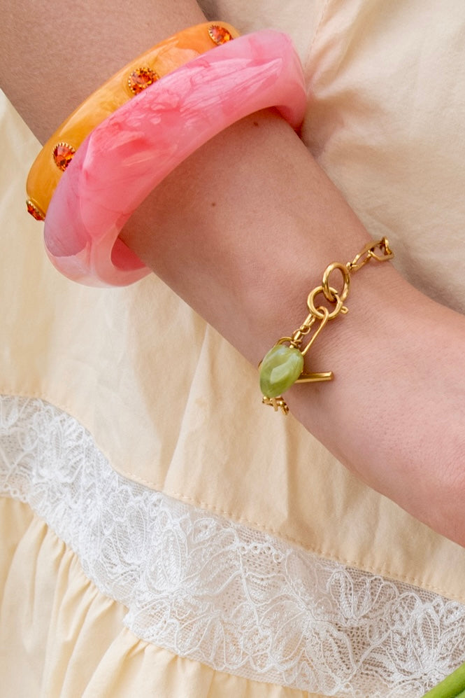Blush Wave Bangle