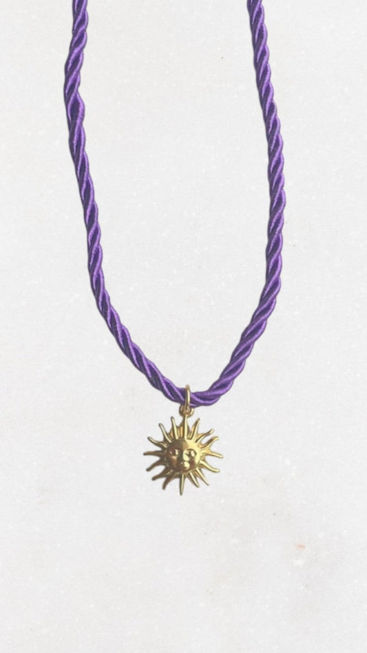 Purple Sunshine Necklace