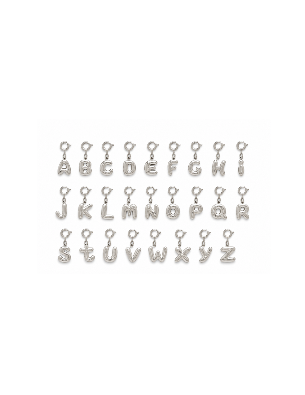 Letter Pendant Silver