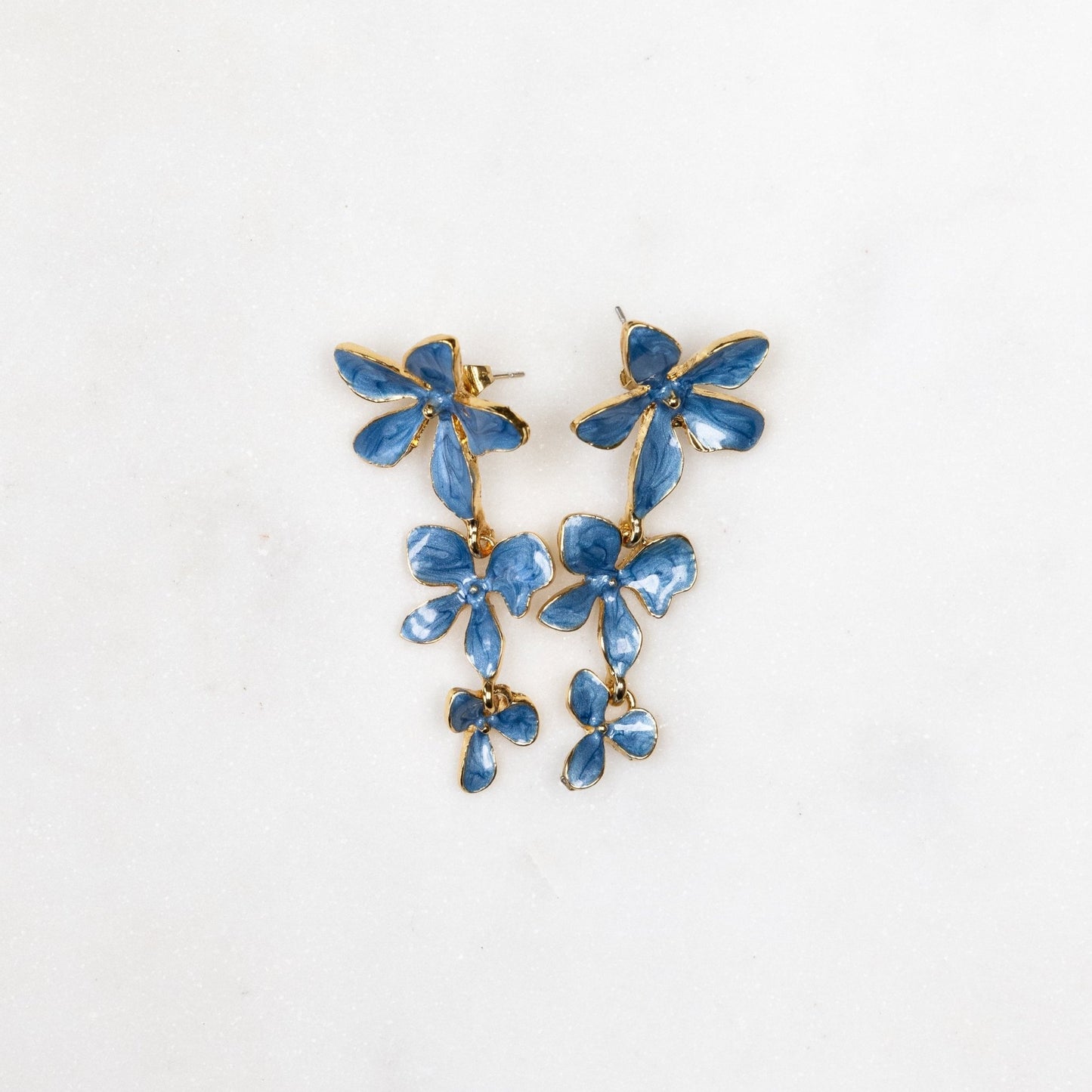 Blue Floral Earrings - Atelier Tú