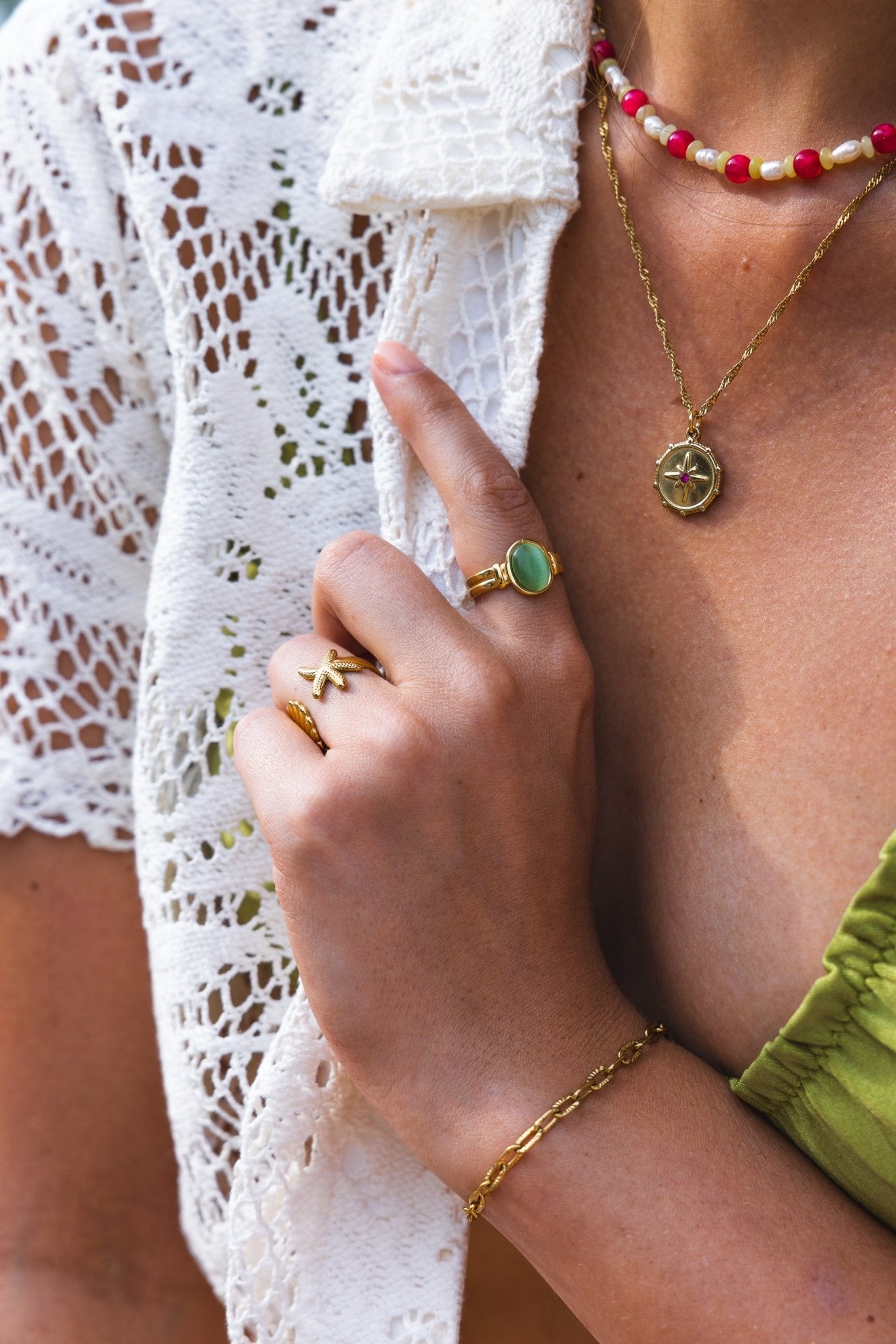 Cheerful Stone Ring - Atelier Tú