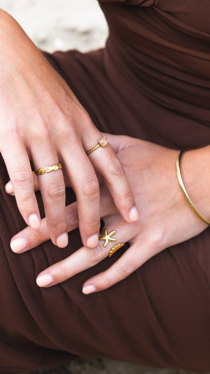 Elegant Stone Ring - Atelier Tú