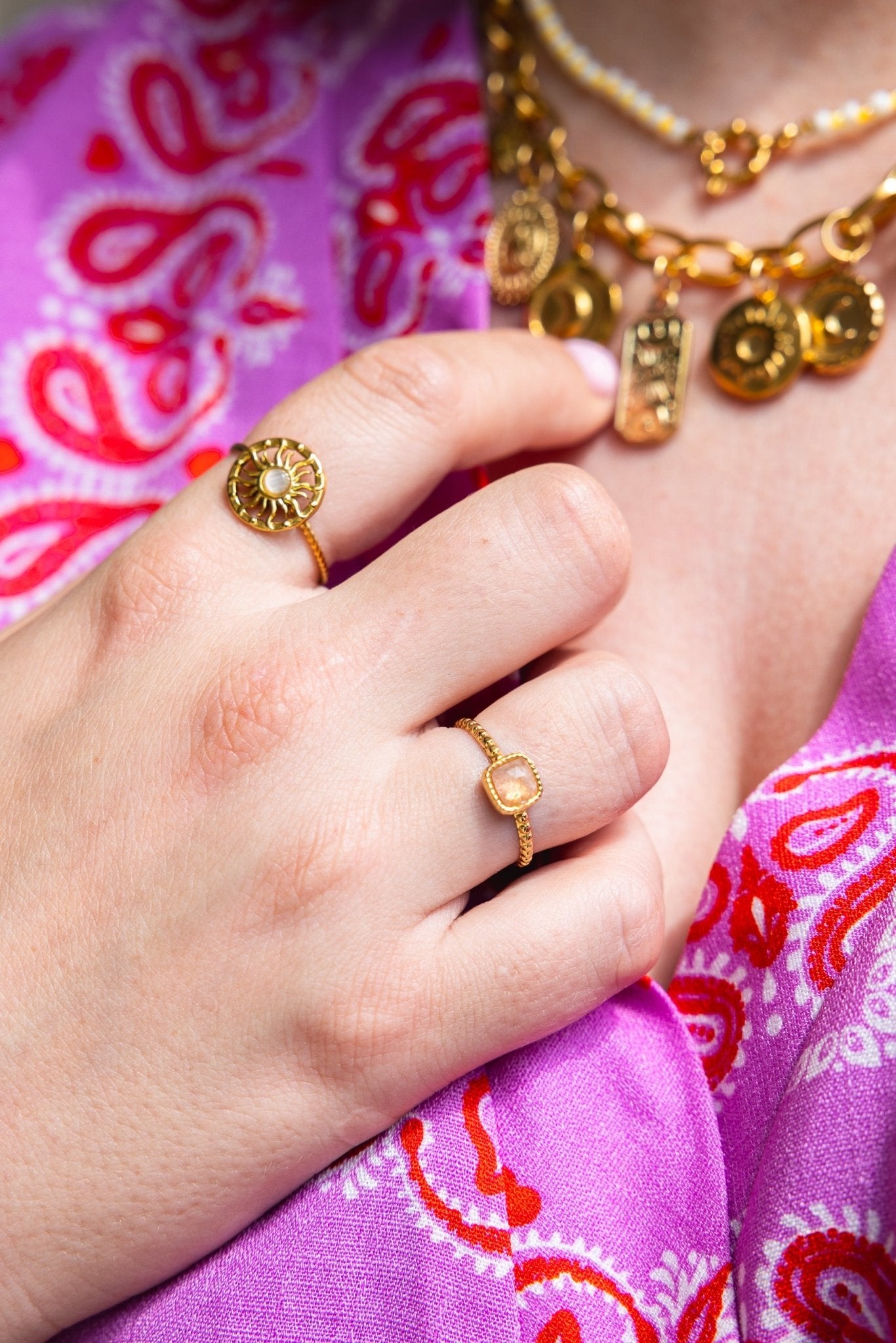 Elegant Stone Ring - Atelier Tú