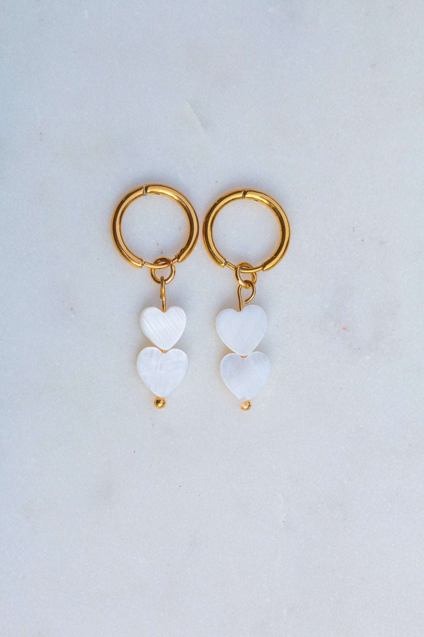 Double Heart Earrings - Atelier Tú