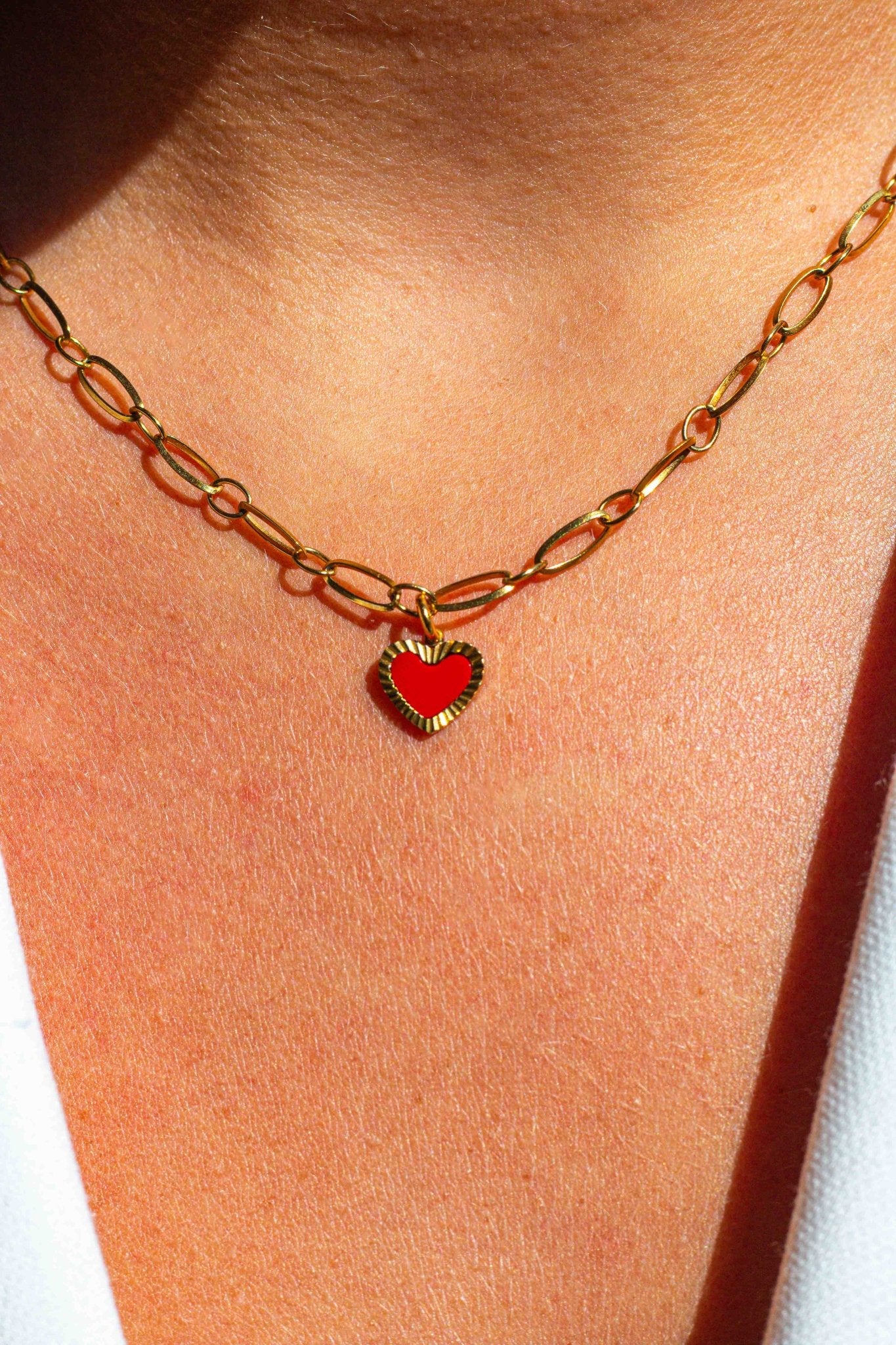 Red Heart Necklace - Atelier Tú